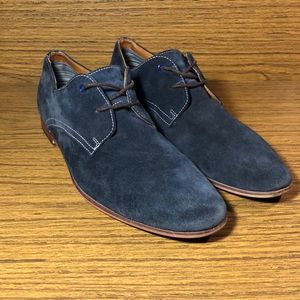 Navy Blue Suede Men’s Shoe